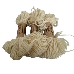 Brunswick Needlepoint Tapestry Pure Virgin Wool 40 yds each 1700 White Lot of 3